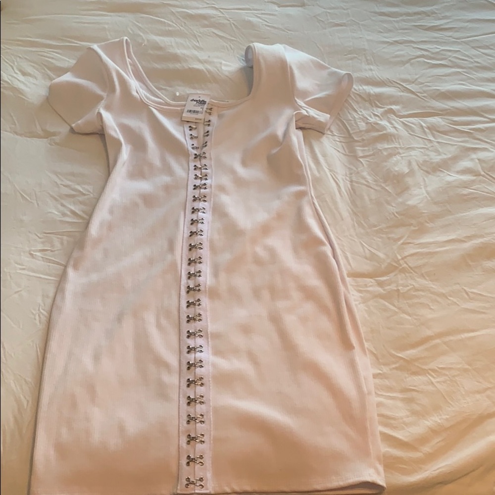 White pin up dress